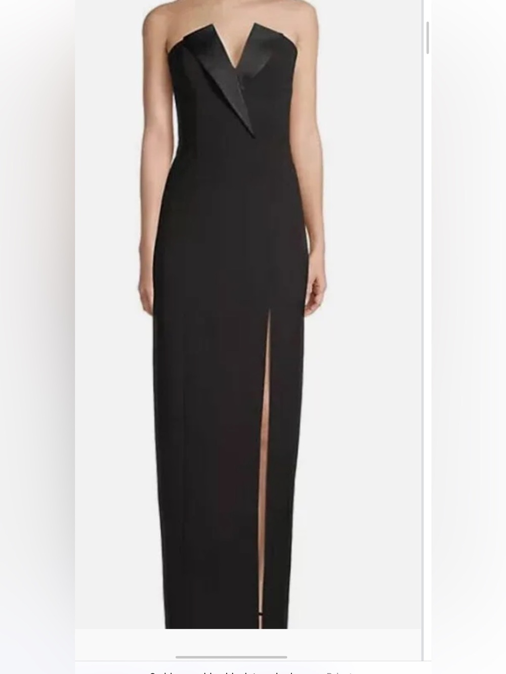 Aidan Mattox Tuxedo Gown Size 8